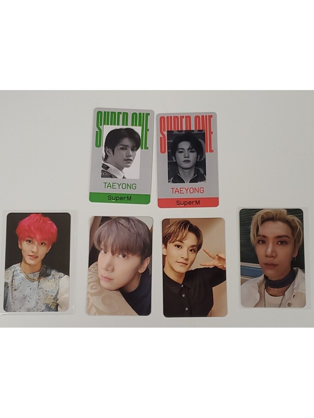 SuperM Super One Set Of 6 Official Photocards & ID Cards NEW